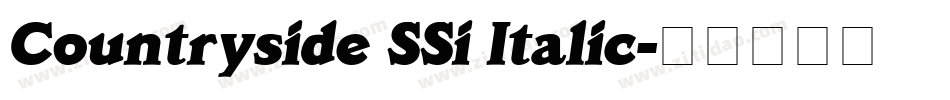 Countryside SSi Italic字体转换